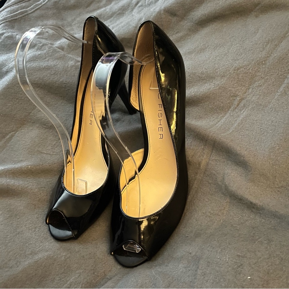 Marc Fisher Black open Toe Stiletto Pumps women’s size 10
